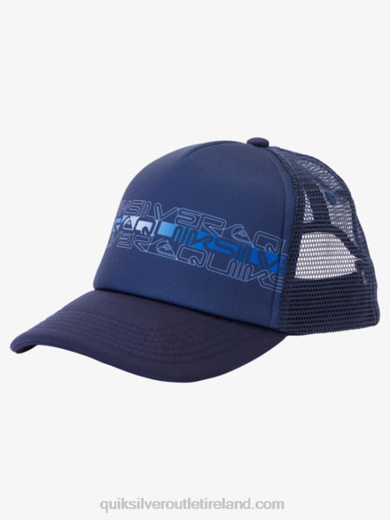 Boys Quiksilver 2-7 Buzzard Coop Trucker Hat N02TD2204 navy blazer