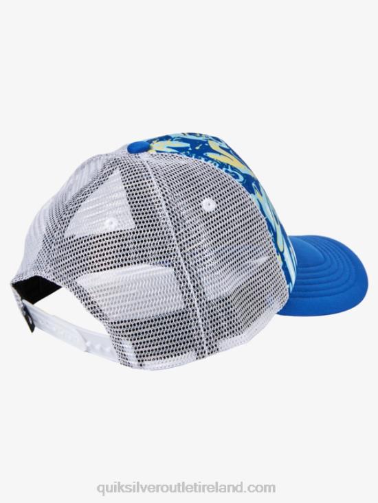 Boys Quiksilver 2-7 Buzzard Coop Trucker Hat N02TD2205 snorkel blue
