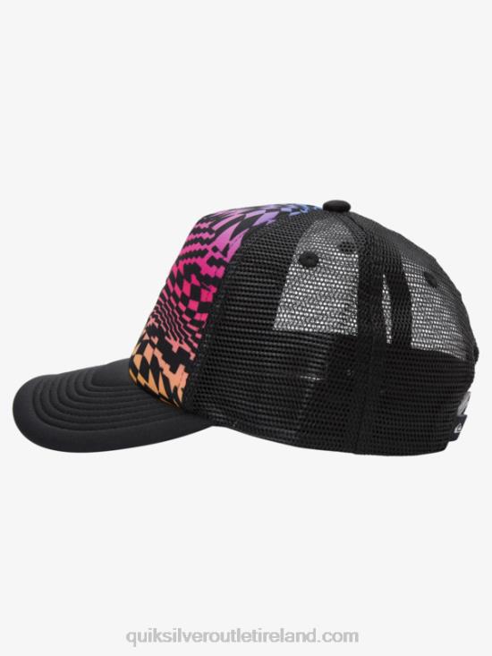 Boys Quiksilver 8-16 Buzzard Coop Trucker Hat N02TD2044 fiery coral