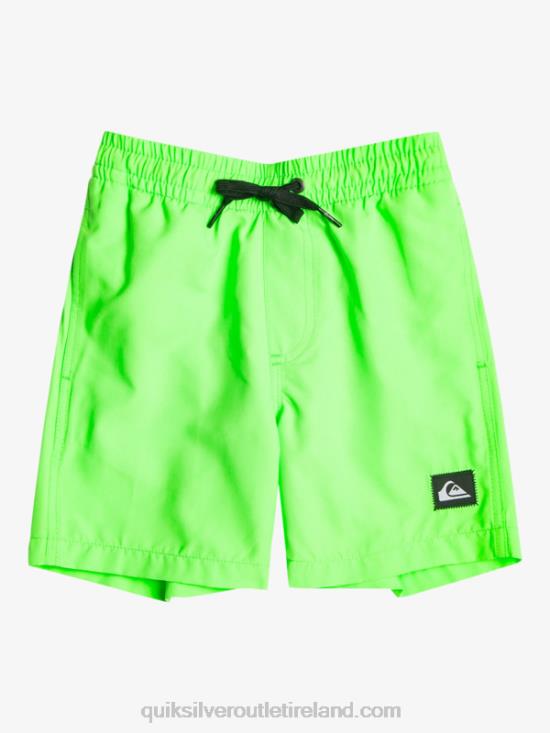 Boys Quiksilver 2-7 Everyday 13 Volleys N02TD2003 green gecko