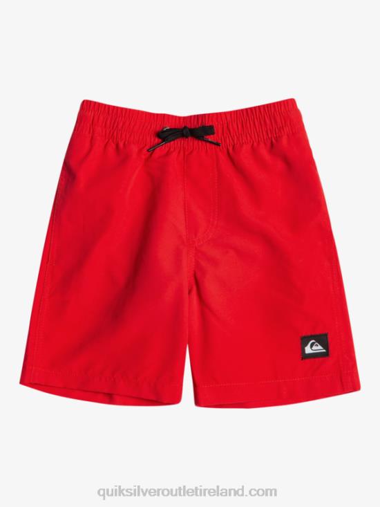 Boys Quiksilver 2-7 Everyday 13 Volleys N02TD2004 high risk red