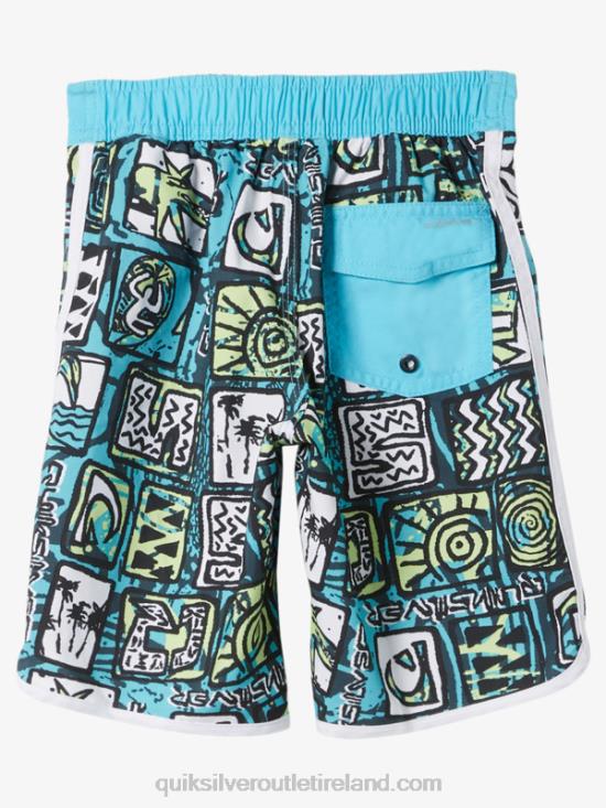 Boys Quiksilver 2-7 Everyday Scallop 14 Boardshorts N02TD1920 river blue