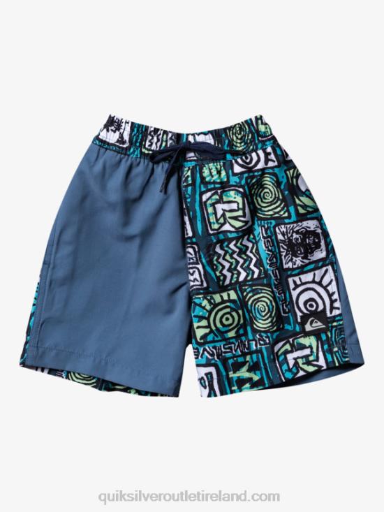 Boys Quiksilver 2-7 Next Gen 12 Volleys N02TD2047 river blue