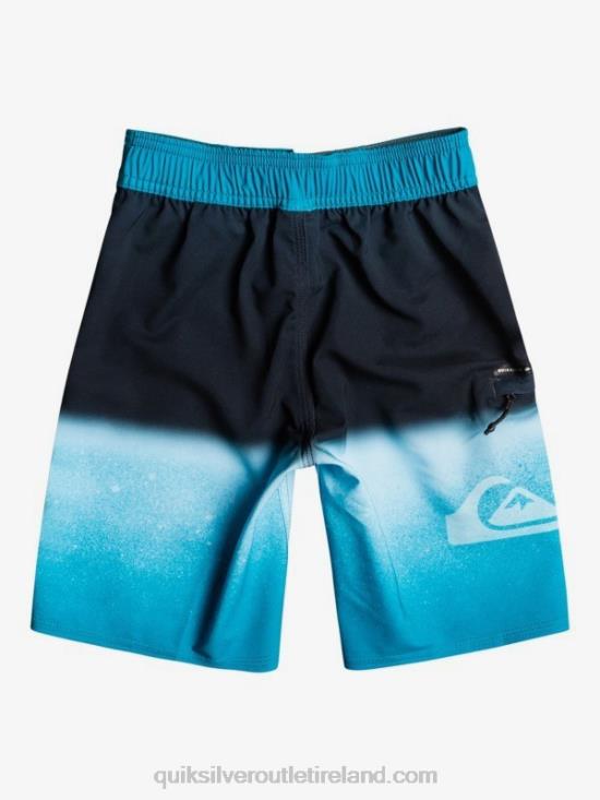 Boys Quiksilver 2-7 Surfsilk Slab 14 Recycled Boardshorts N02TD2335 fjord blue