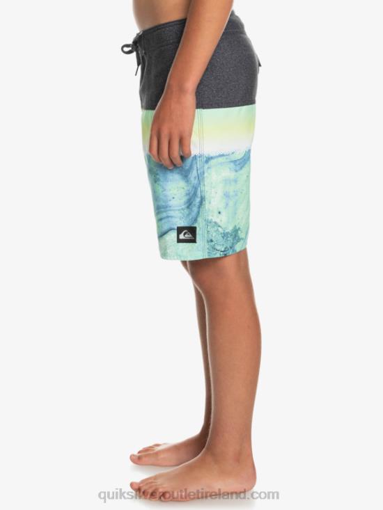 Boys Quiksilver 8-16 Everyday Panel Yth 17 Boardshort N02TD2274 green ash