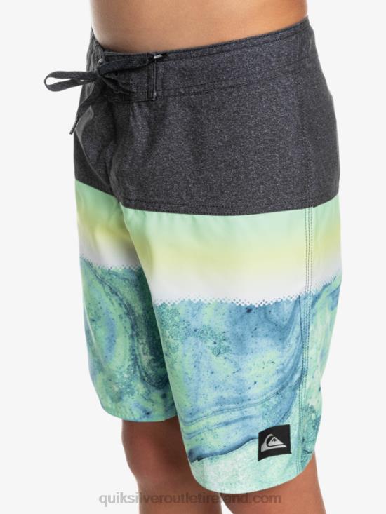 Boys Quiksilver 8-16 Everyday Panel Yth 17 Boardshort N02TD2274 green ash
