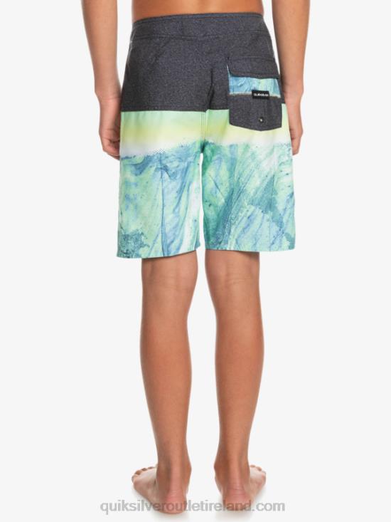 Boys Quiksilver 8-16 Everyday Panel Yth 17 Boardshort N02TD2274 green ash