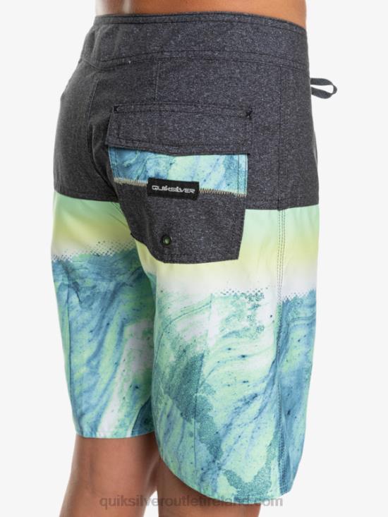 Boys Quiksilver 8-16 Everyday Panel Yth 17 Boardshort N02TD2274 green ash