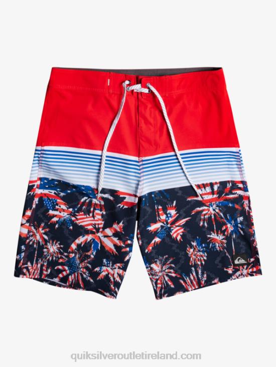Boys Quiksilver 8-16 Everyday Panel Yth 17 Boardshort N02TD2276 high risk red