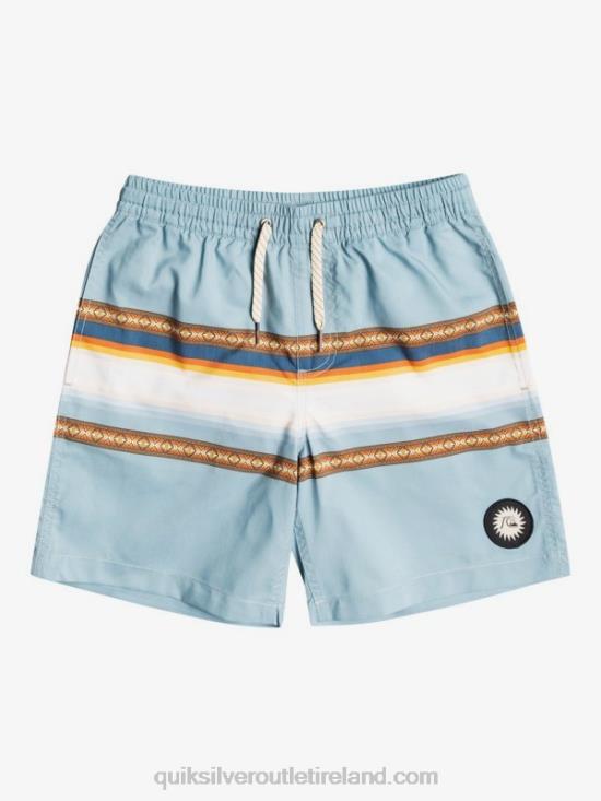 Boys Quiksilver 8-16 Sun Faded 15 Recycled Volleys N02TD2320 citadel blue