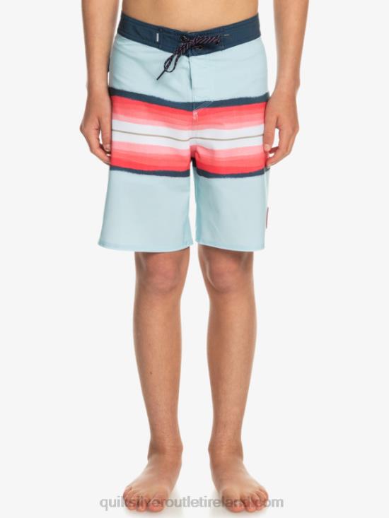 Boys Quiksilver 8-16 SurfSilk Resin Tint 17 Boardshorts N02TD2302 blue grey
