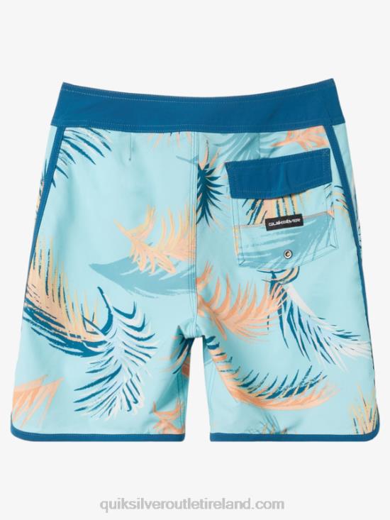 Boys Quiksilver 8-16 Surfsilk Scallop 17 Boardshorts N02TD2019 maroccan blue