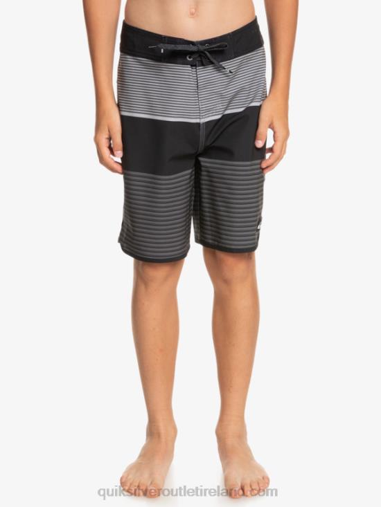 Boys Quiksilver 8-16 Surfsilk Tijuana 17 Boardshorts N02TD1987 black
