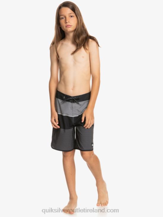 Boys Quiksilver 8-16 Surfsilk Tijuana 17 Boardshorts N02TD1987 black