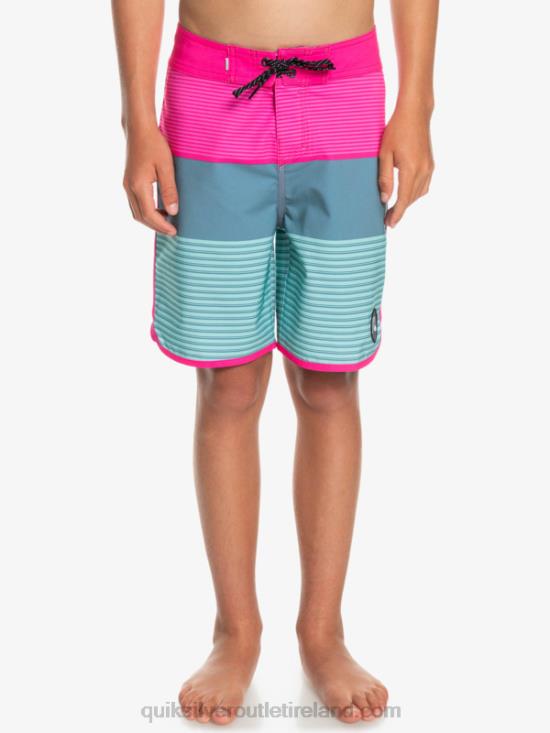 Boys Quiksilver 8-16 Surfsilk Tijuana Yth 17 Boardshort N02TD2268 pink glo