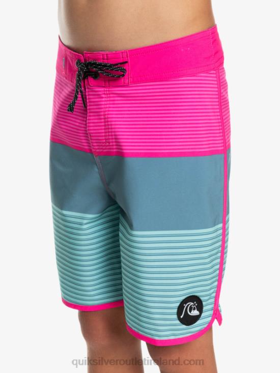 Boys Quiksilver 8-16 Surfsilk Tijuana Yth 17 Boardshort N02TD2268 pink glo