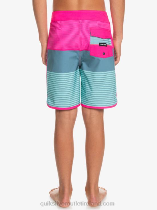 Boys Quiksilver 8-16 Surfsilk Tijuana Yth 17 Boardshort N02TD2268 pink glo