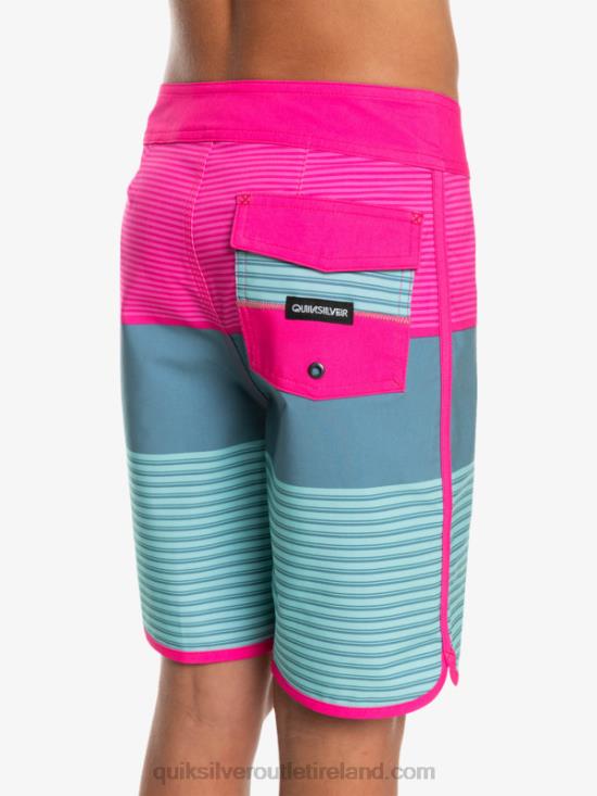Boys Quiksilver 8-16 Surfsilk Tijuana Yth 17 Boardshort N02TD2268 pink glo