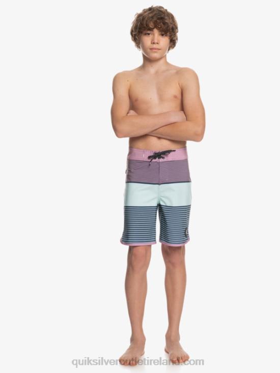 Boys Quiksilver 8-16 Surfsilk Tijuana Yth 17 Boardshort N02TD2270 dusty orchid