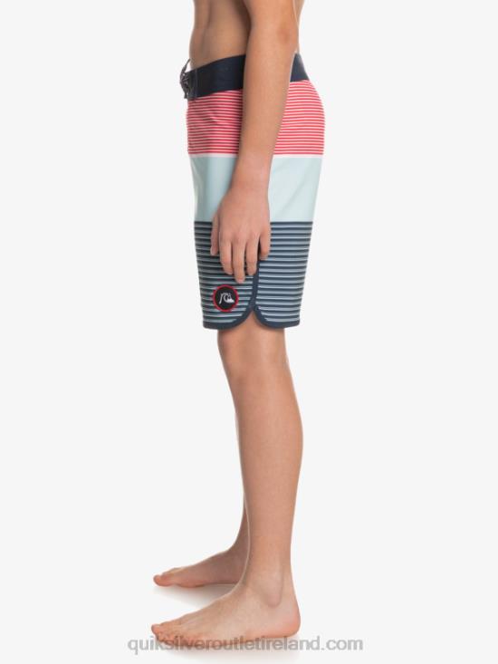 Boys Quiksilver 8-16 Surfsilk Tijuana Yth 17 Boardshort N02TD2272 high risk red