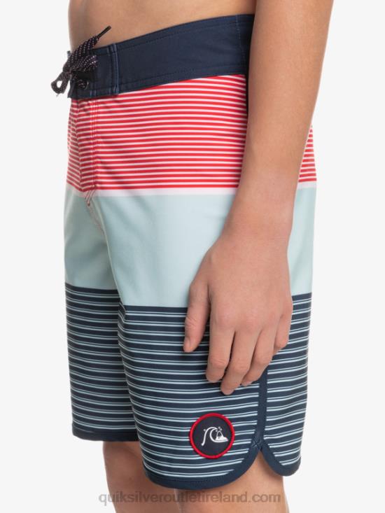 Boys Quiksilver 8-16 Surfsilk Tijuana Yth 17 Boardshort N02TD2272 high risk red