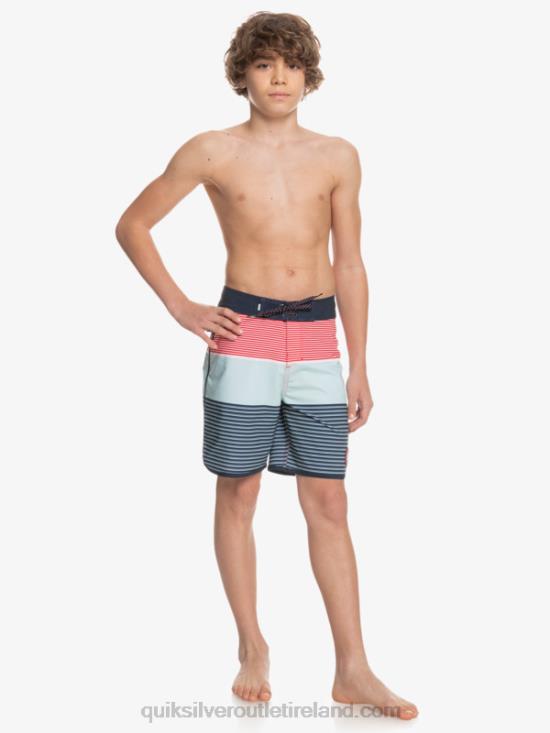 Boys Quiksilver 8-16 Surfsilk Tijuana Yth 17 Boardshort N02TD2272 high risk red