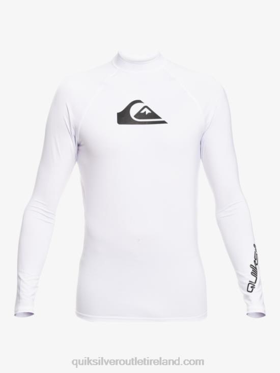 Boys Quiksilver 2-7 All Time Ls L/SL Surf Tee N02TD2073 white