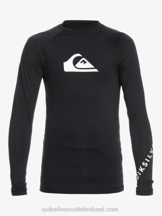 Boys Quiksilver 2-7 All Time Ls L/SL Surf Tee N02TD2074 black
