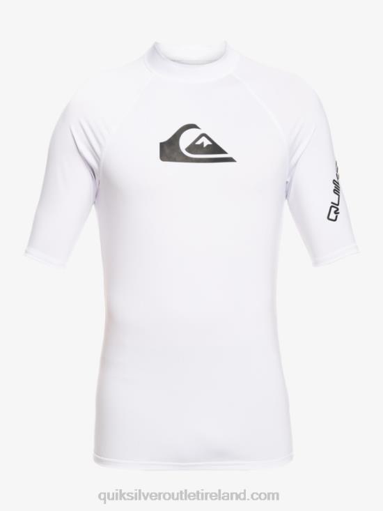 Boys Quiksilver 2-7 All Time Short Sleeve UPF 50 Rashguard N02TD2126 white