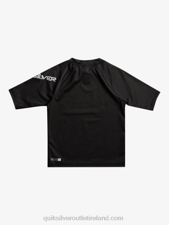 Boys Quiksilver 2-7 All Time Short Sleeve UPF 50 Rashguard N02TD2127 black