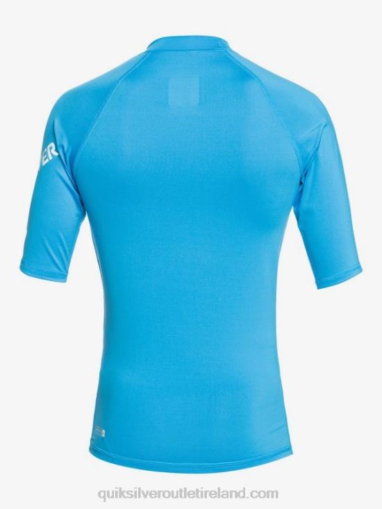 Boys Quiksilver 8-16 All Time Short Sleeve UPF 50 Rashguard N02TD2244 blithe