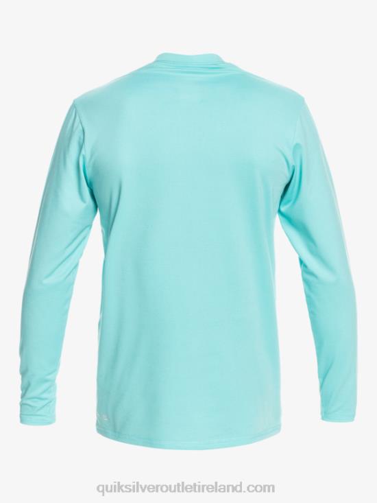 Boys Quiksilver 8-16 Heritage Heather Long Sleeve UPF 50 Surf T-Shirt N02TD2199 angel blue heather