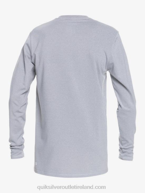 Boys Quiksilver 8-16 Heritage Heather Long Sleeve UPF 50 Surf Tee N02TD2261 sleet heather