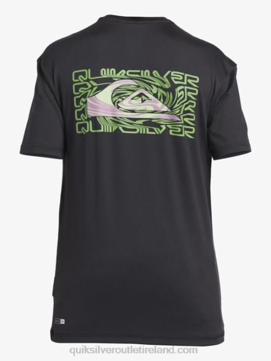 Boys Quiksilver 8-16 Mix Session UPF 50 Short Sleeve Surf Tee N02TD2012 tarmac