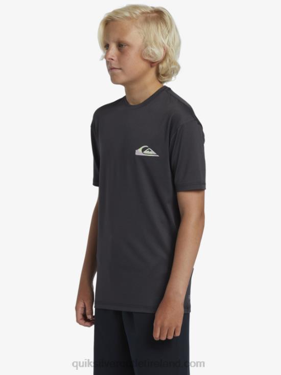 Boys Quiksilver 8-16 Mix Session UPF 50 Short Sleeve Surf Tee N02TD2012 tarmac