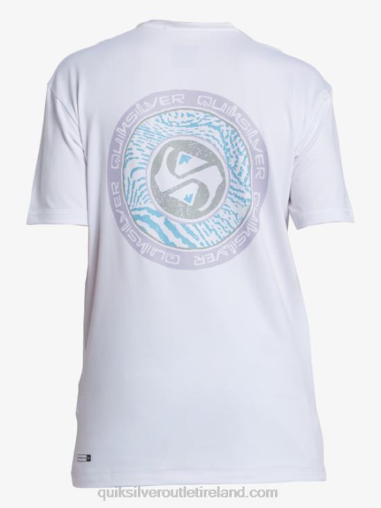 Boys Quiksilver 8-16 Mix Session UPF 50 Short Sleeve Surf Tee N02TD2014 snow white