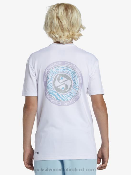 Boys Quiksilver 8-16 Mix Session UPF 50 Short Sleeve Surf Tee N02TD2014 snow white