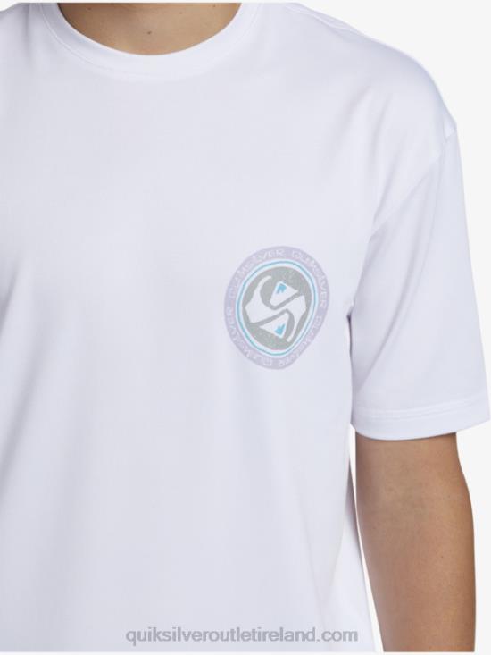 Boys Quiksilver 8-16 Mix Session UPF 50 Short Sleeve Surf Tee N02TD2014 snow white