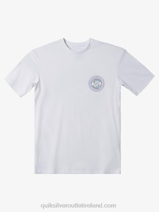 Boys Quiksilver 8-16 Mix Session UPF 50 Short Sleeve Surf Tee N02TD2014 snow white