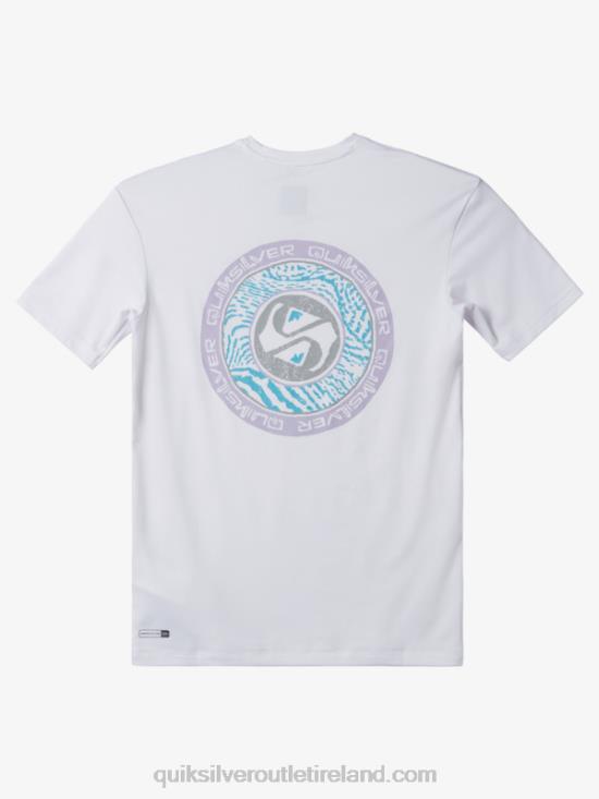 Boys Quiksilver 8-16 Mix Session UPF 50 Short Sleeve Surf Tee N02TD2014 snow white