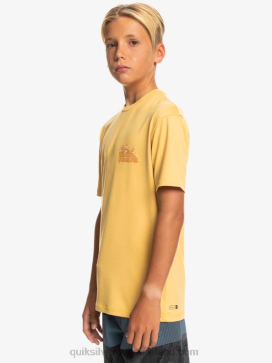 Boys Quiksilver 8-16 Mix Session UPF 50 Short Sleeve Surf Tee N02TD2015 wheat
