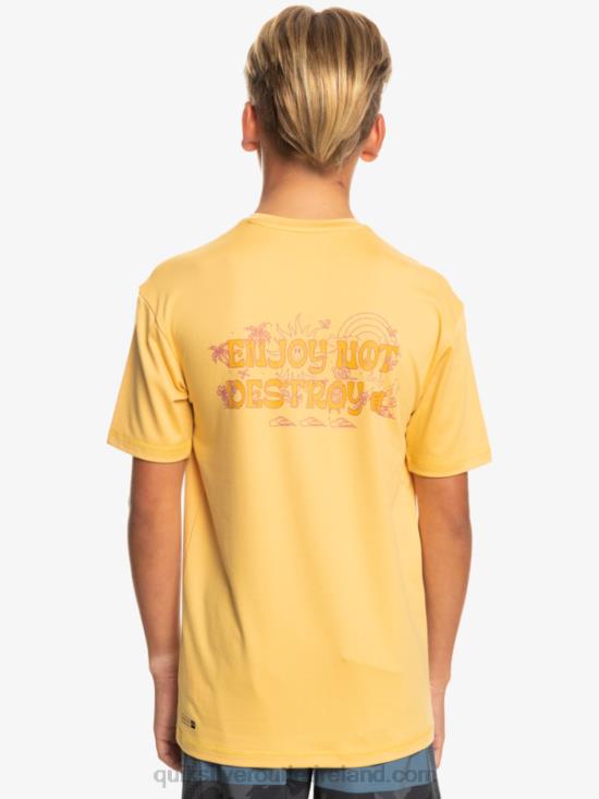 Boys Quiksilver 8-16 Mix Session UPF 50 Short Sleeve Surf Tee N02TD2015 wheat
