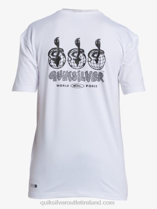 Boys Quiksilver 8-16 Mix Session UPF 50 Short Sleeve Surf Tee N02TD2017 white