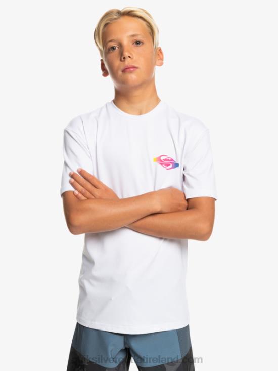 Boys Quiksilver 8-16 Radical UPF 50 Surf T-Shirt N02TD2010 white