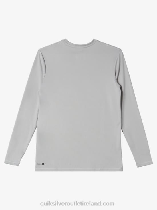 Boys Quiksilver 8-16 Solid Streak Ls Youth L/SL Surf Tee N02TD2119 gray violet
