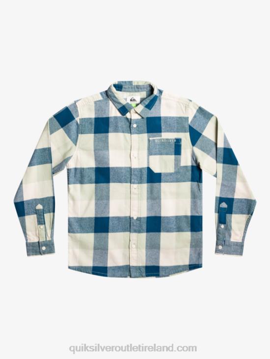 Boys Quiksilver 8-16 Motherfly Long Sleeve Flannel Shirt N02TD2305 desert sage motherfly