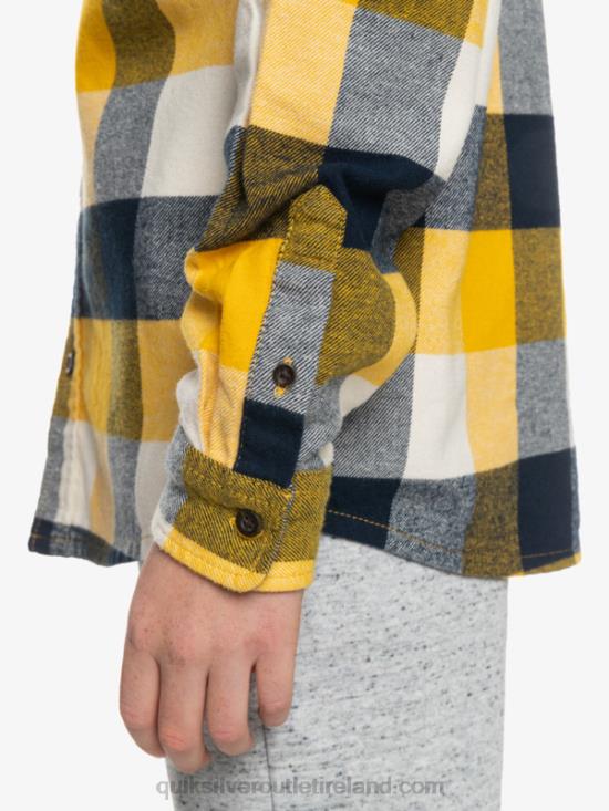 Boys Quiksilver 8-16 Motherfly Long Sleeve Flannel Shirt N02TD2306 birch motherfly 223