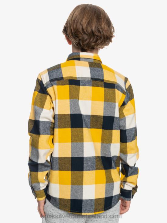 Boys Quiksilver 8-16 Motherfly Long Sleeve Flannel Shirt N02TD2306 birch motherfly 223