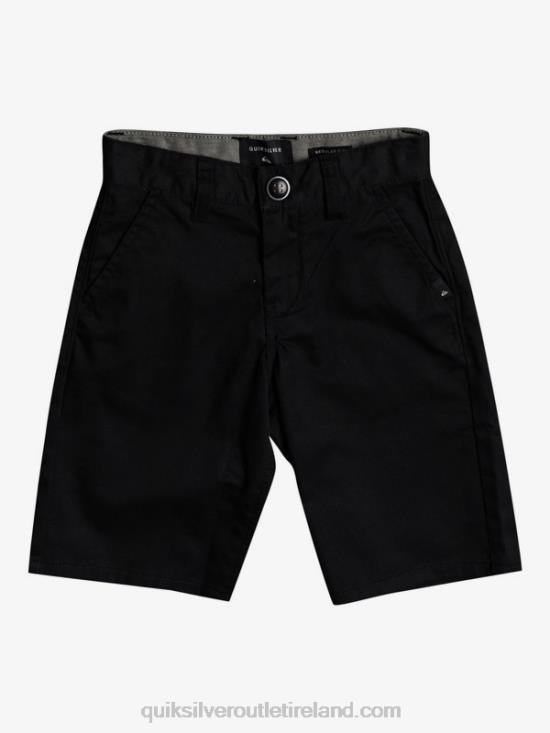 Boys Quiksilver 2-7 Everyday Union Stretch Chino Shorts N02TD2102 black
