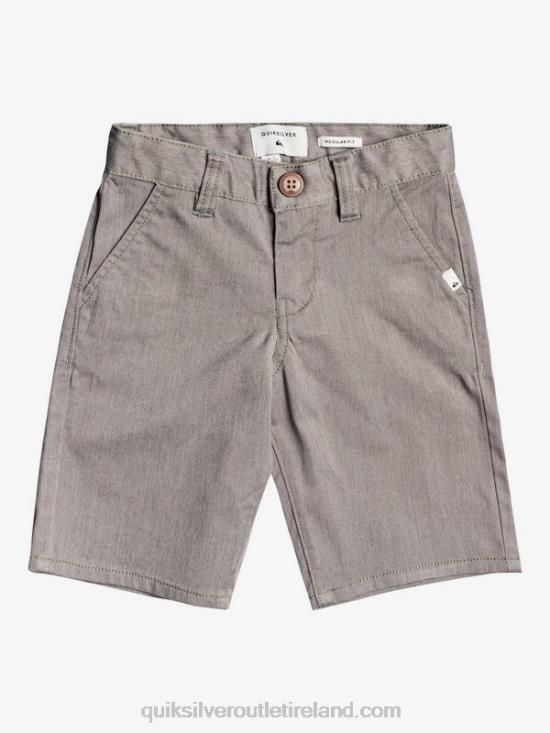 Boys Quiksilver 2-7 Everyday Union Stretch Chino Shorts N02TD2105 light grey heather